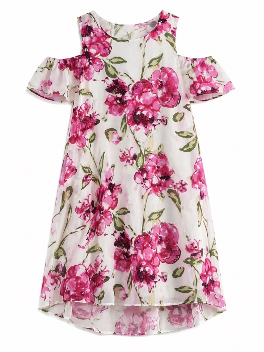 CRB Floral Cold Shoulder Dress - Size 8 - Wedding